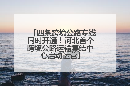 四条跨境公路专线同时开通！河北首个跨境公路运输集结中心启动运营