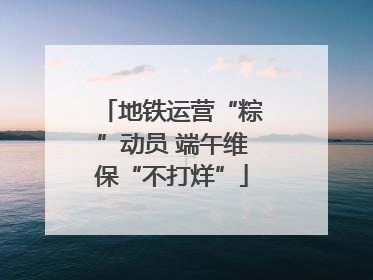 地铁运营“粽”动员 端午维保“不打烊”