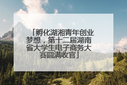 孵化湖湘青年创业梦想，第十二届湖南省大学生电子商务大赛圆满收官