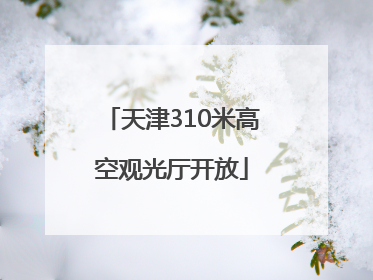 天津310米高空观光厅开放