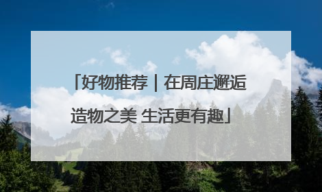 好物推荐｜在周庄邂逅造物之美 生活更有趣