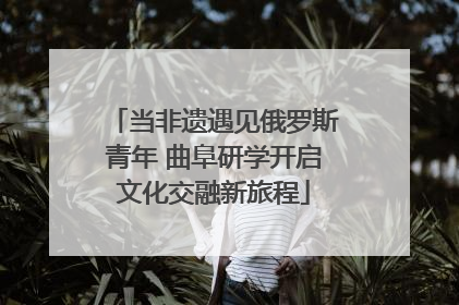 当非遗遇见俄罗斯青年 曲阜研学开启文化交融新旅程