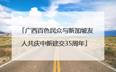 广西百色民众与新加坡友人共庆中新建交35周年