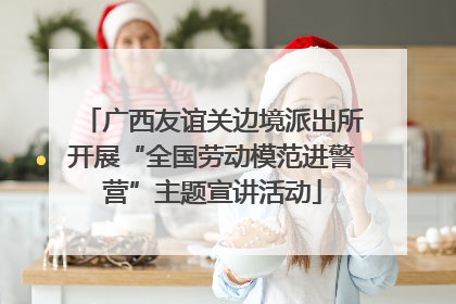 广西友谊关边境派出所开展“全国劳动模范进警营”主题宣讲活动