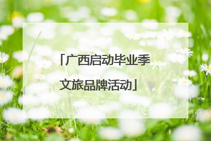广西启动毕业季文旅品牌活动