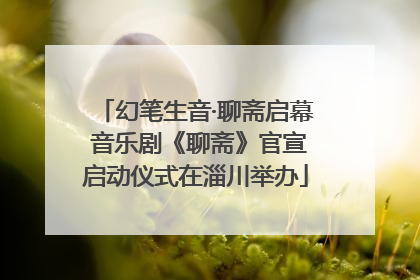 幻笔生音·聊斋启幕 音乐剧《聊斋》官宣启动仪式在淄川举办