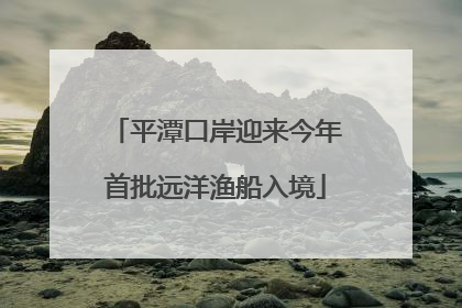 平潭口岸迎来今年首批远洋渔船入境