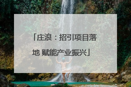 庄浪：招引项目落地 赋能产业振兴