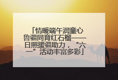 情暖端午润童心 鲁疆同育红石榴——日照援疆助力，“六一”活动丰富多彩