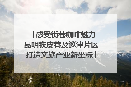 感受街巷咖啡魅力 昆明铁皮巷及巡津片区打造文旅产业新坐标