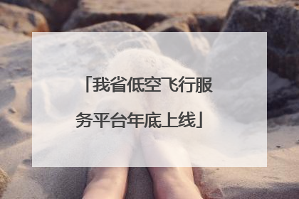 我省低空飞行服务平台年底上线