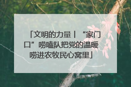 文明的力量丨“家门口”唠嗑队把党的温暖唠进农牧民心窝里