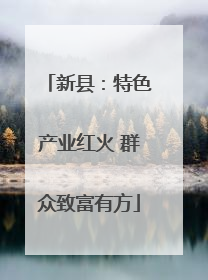 新县：特色产业红火 群众致富有方