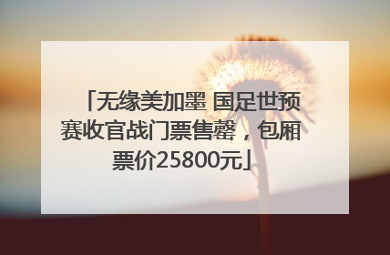 无缘美加墨 国足世预赛收官战门票售罄，包厢票价25800元