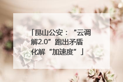 昆山公安：“云调解2.0”跑出矛盾化解“加速度”