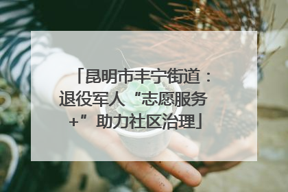 昆明市丰宁街道：退役军人“志愿服务+”助力社区治理