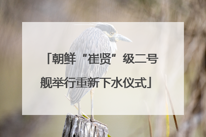 朝鲜“崔贤”级二号舰举行重新下水仪式
