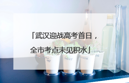 武汉迎战高考首日，全市考点未见积水
