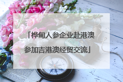 桦甸人参企业赴港澳参加吉港澳经贸交流