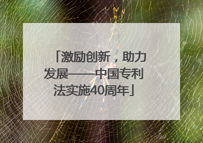 激励创新，助力发展——中国专利法实施40周年
