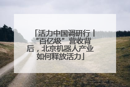 活力中国调研行丨 “百亿级”营收背后，北京机器人产业如何释放活力