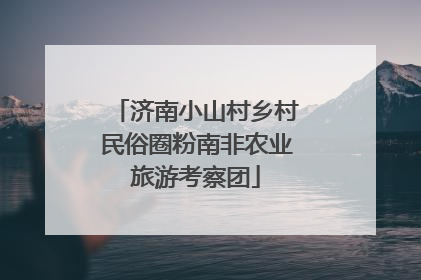 济南小山村乡村民俗圈粉南非农业旅游考察团