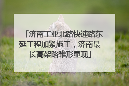 济南工业北路快速路东延工程加紧施工，济南最长高架路雏形显现