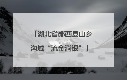 湖北省郧西县山乡沟域“流金淌银”