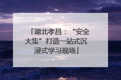 湖北孝昌：“安全大集”打造一站式沉浸式学习现场