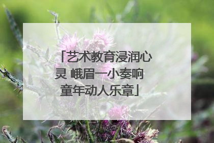艺术教育浸润心灵 峨眉一小奏响童年动人乐章