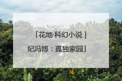 花地·科幻小说｜纪冯博：孤独家园