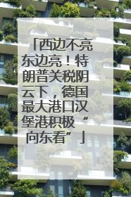 西边不亮东边亮！特朗普关税阴云下，德国最大港口汉堡港积极“向东看”