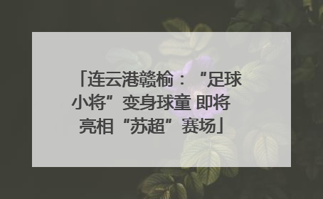 连云港赣榆：“足球小将”变身球童 即将亮相“苏超”赛场