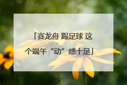 赛龙舟 踢足球 这个端午“动”感十足