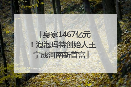 身家1467亿元！泡泡玛特创始人王宁成河南新首富