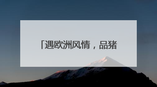 遇欧洲风情，品猪肉盛宴，天津餐厅推广活动正式启幕