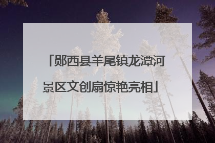 郧西县羊尾镇龙潭河景区文创扇惊艳亮相
