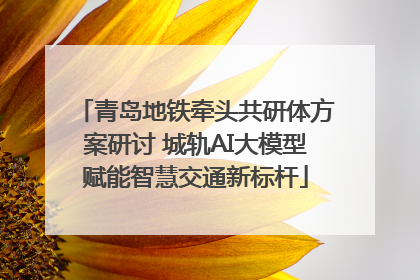 青岛地铁牵头共研体方案研讨 城轨AI大模型赋能智慧交通新标杆