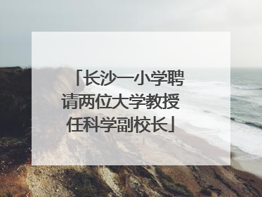长沙一小学聘请两位大学教授任科学副校长