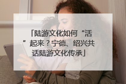 陆游文化如何“活 ”起来？宁德、绍兴共话陆游文化传承