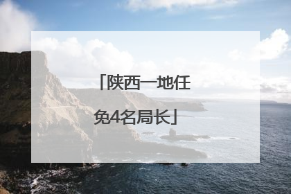 陕西一地任免4名局长