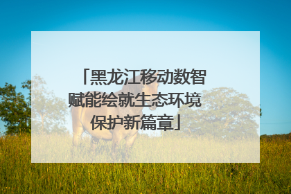 黑龙江移动数智赋能绘就生态环境保护新篇章