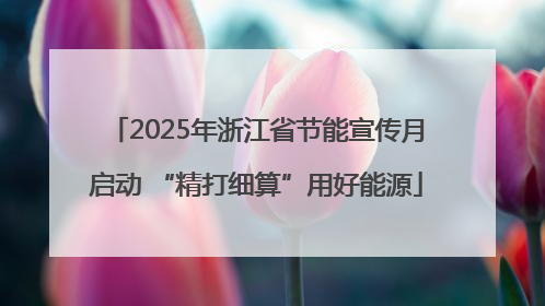 2025年浙江省节能宣传月启动 “精打细算”用好能源