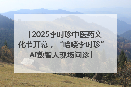 2025李时珍中医药文化节开幕，“哈喽李时珍”AI数智人现场问诊