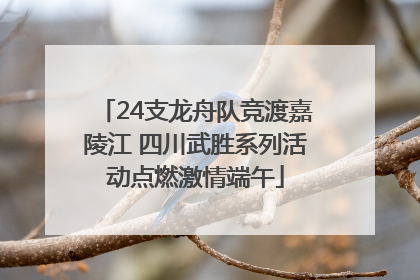 24支龙舟队竞渡嘉陵江 四川武胜系列活动点燃激情端午
