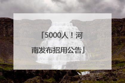 5000人！河南发布招用公告
